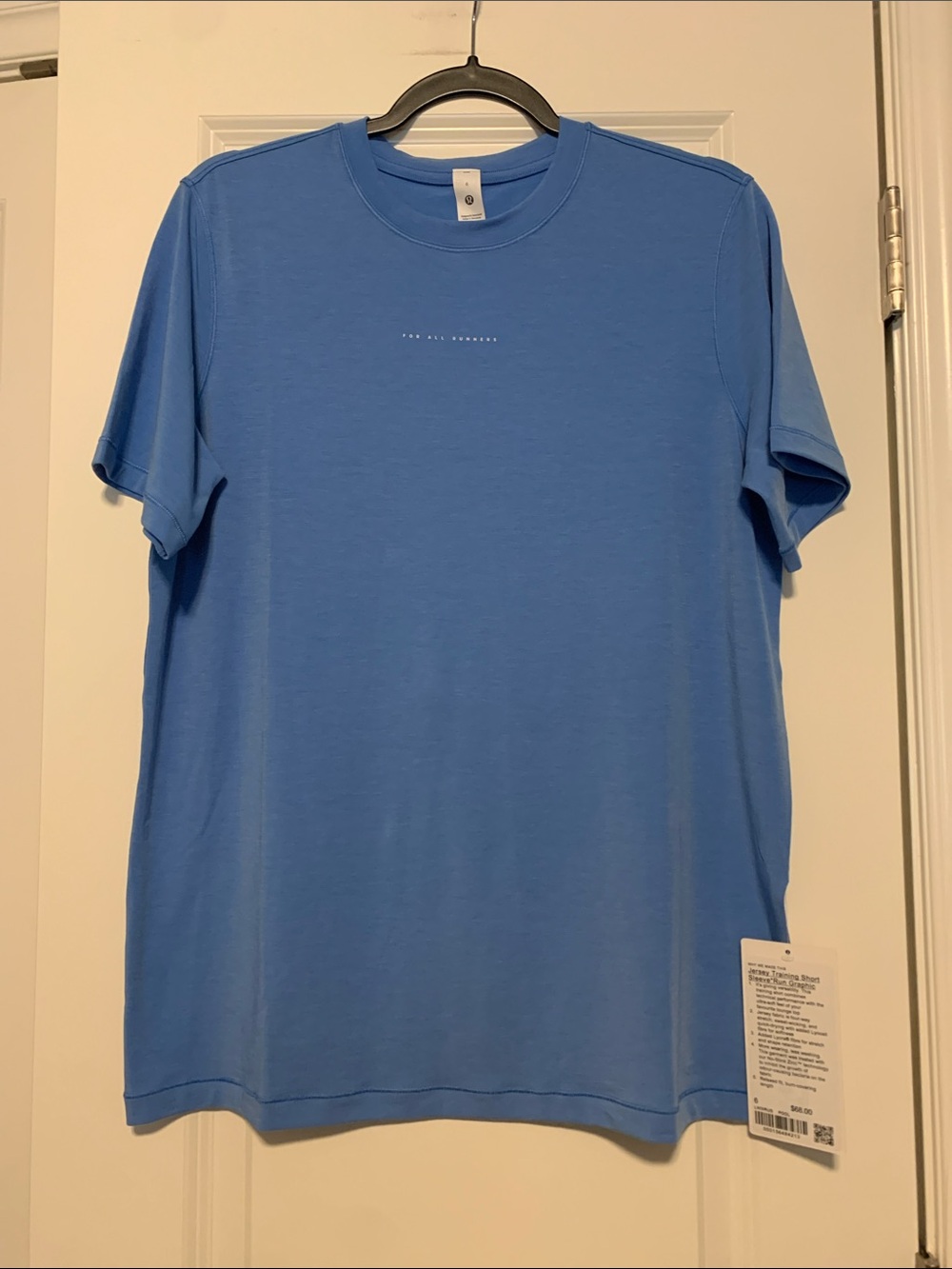 Lululemon For All Runners Jersey Training Tee
Sz 6, Pool Blue, NWT